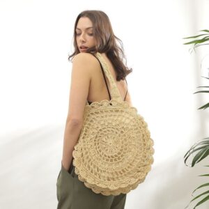 Boho strandtasche - Weiß