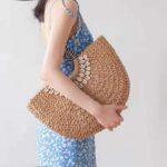 Große strandtasche korb