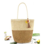 Korbtasche geflochten - Braun