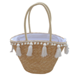 Korbtasche mit bommeln