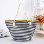 Korbtasche mit reißverschluss - Schwarz