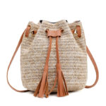 Raffia tasche - Rosa