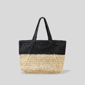 Schwarze strandtasche