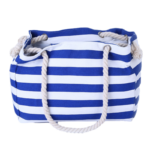 Strandtasche blau weiß gestreift - Blau