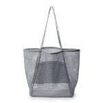 Strandtasche transparent - Grau