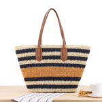 Stroh strandtasche