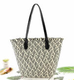 Stroh tasche - Schwarz